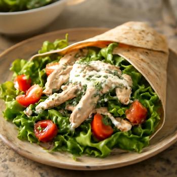 Wrap Poulet et Salade : Fraîcheur et Légèreté Garanties !