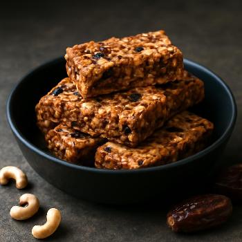 Barres Énergétiques Végétaliennes aux Dattes et Noix