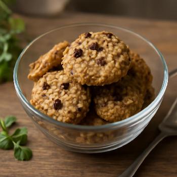 Biscuits Végétaliens au Beurre de Cacahuète et Flocons d'Avoine