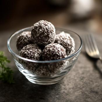 Bombes de Graisse Cétogène Chocolat Noix de Coco