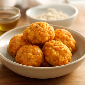 Bouchées de patate douce et poulet pour bébés et tout-petits