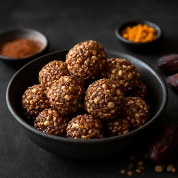 Bouchées Énergétiques Méditerranéennes aux Dattes, Noix et Graines