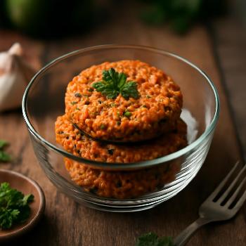 Burgers de Lentilles Corail Riches en Fibres