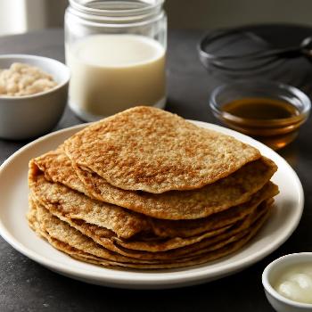 Crêpes au Sarrasin et Lait d'Amande Sans Oeufs