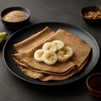 Crêpes Sans Noix au Sarrasin et Banane
