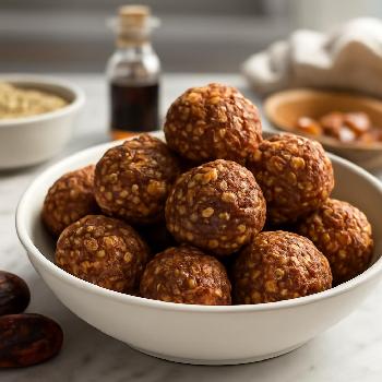 Energy Balls aux Dattes, Noix et Graines de Chanvre