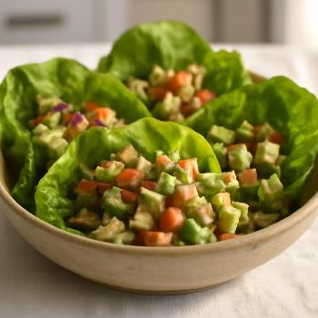 Enveloppes de laitue au poulet et avocat