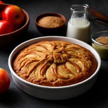 Gâteau aux Pommes Vegan Facile sans Lait
