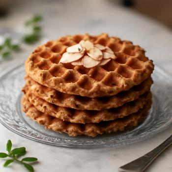 Gaufres Sarrasin et Amandes Moelleuses (Sans Gluten)