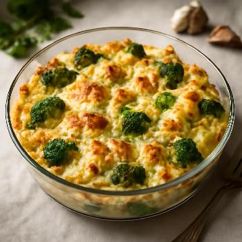 Gratin de Chou-Fleur et Brocoli au Fromage (Keto)
