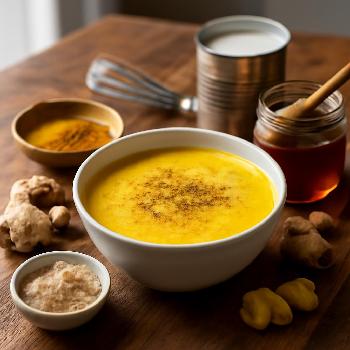 Latte Doré Boosté au Miel de Manuka et Maca