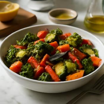 Légumes Rôtis aux Herbes et à l'Ail (Faible en Sodium)