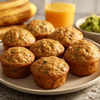 Muffins aux bananes et courgettes sans sucre ajouté pour bébés et jeunes enfants