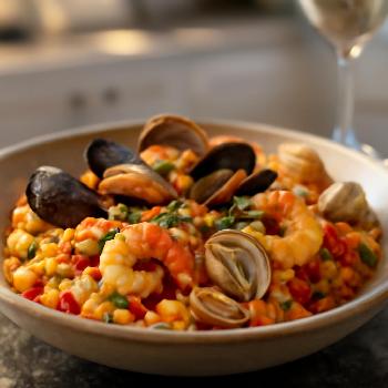 Paella aux Fruits de Mer (Sans Gluten)