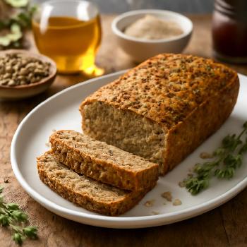 Pain de Lentilles Vertes Riche en Fibres