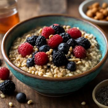 Petit Déjeuner Avoine et Fruits Rouges pour la Santé Intestinale