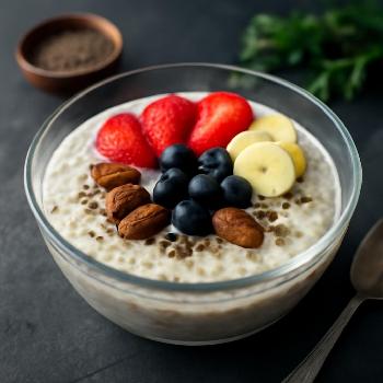 Porridge d'Avoine Onctueux au Lait de Coco (Sans Oeufs)