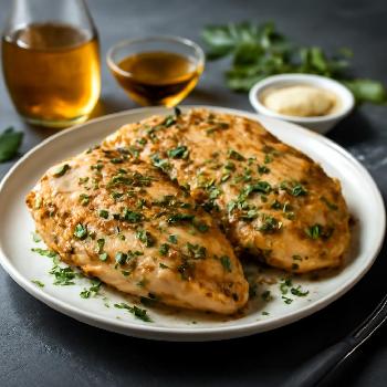 Poulet mariné au vinaigre de cidre et herbes fraîches (faible en sodium)