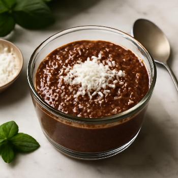 Pudding Chia Chocolat et Noix de Coco Faible en Glucides