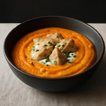 Purée de Carottes et Poulet Fondant pour Personnes Âgées