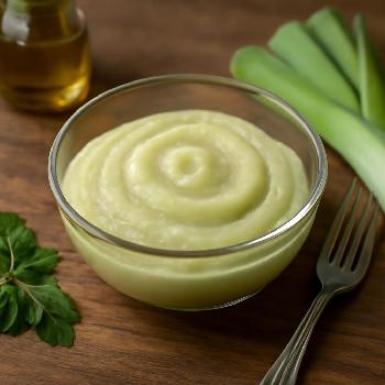 Purée de Pommes de Terre et Poireaux Douce pour Bébé (6-8 mois)