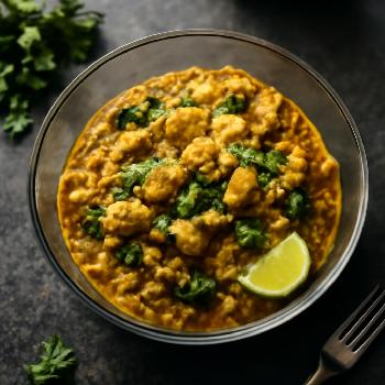 Riz de Chou-Fleur Paléo au Poulet et Curry