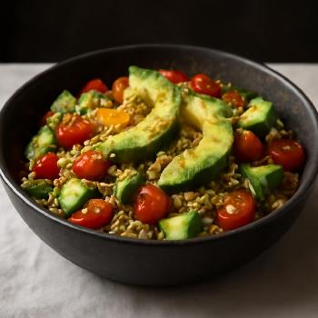 Salade de Quinoa Anti-Inflammatoire au Curcuma et Avocat