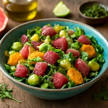 Salade de thon frais aux agrumes et avocat pour la santé cardiovasculaire