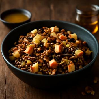 Salade Matinale aux Lentilles, Pommes et Noix