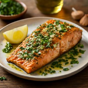Saumon Grillé aux Herbes Fraîches (Sans Sel Ajouté)