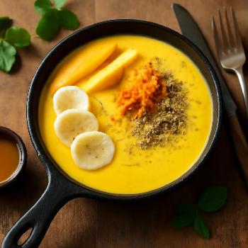 Smoothie Anti-Inflammatoire au Curcuma et Mangue