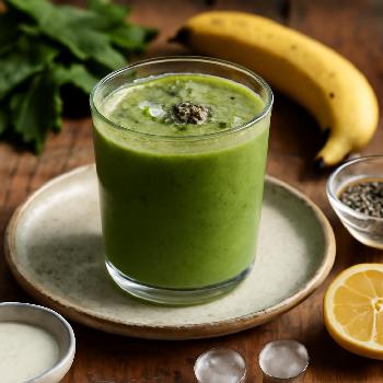 Smoothie Banane et Épinards Faible en Sodium