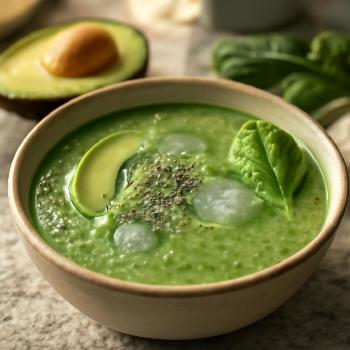 Smoothie Keto Avocat et Épinards