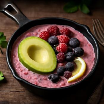 Smoothie Keto Avocat et Fruits Rouges