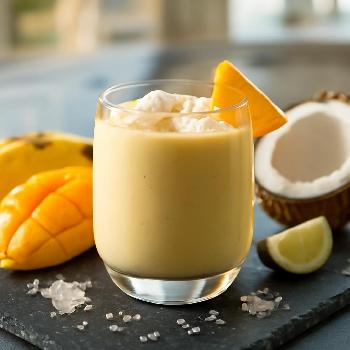 Smoothie Tropical Sans Lait: Mangue, Ananas, Coco
