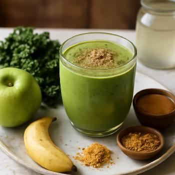 Smoothie Vert Énergétique Anti-Inflammatoire au Petit-Déjeuner