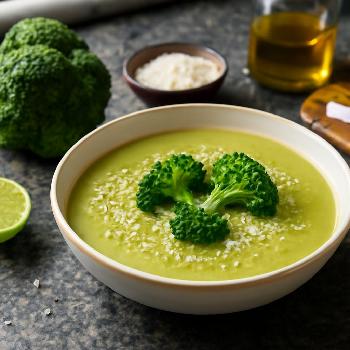 Soupe Paléo Revigorante au Brocoli et Lait de Coco
