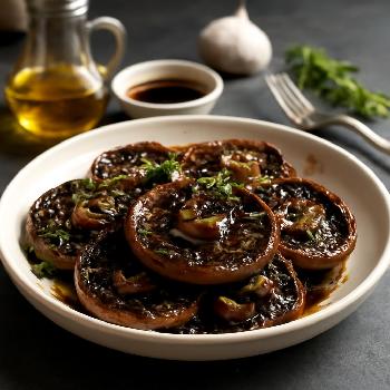 Steaks de Champignons Portobello Marinés Balsamiques