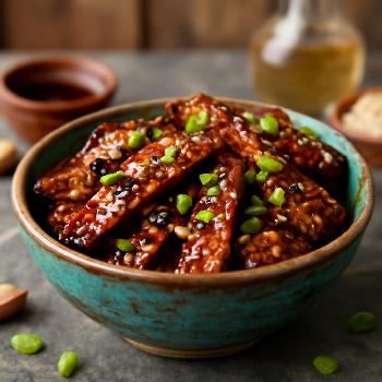 Tempeh Mariné Teriyaki Maison