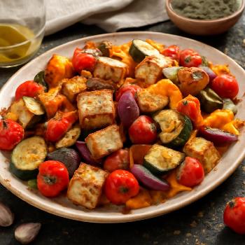 Tofu aux Légumes Rôtis et Herbes de Provence