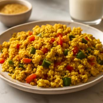 Tofu Brouillé Végétal : Un Petit-Déjeuner Savoureux et Sans Lait