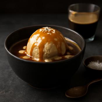 Affogato au Caramel Salé