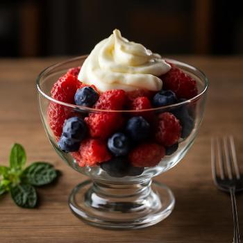 Baies Mélangées à la Crème Fouettée Vanillée