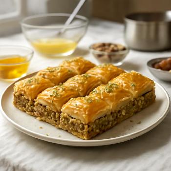 Baklava Traditionnel: Un Délice du Moyen-Orient