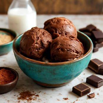 Crème Glacée au Chocolat Vegan Onctueuse