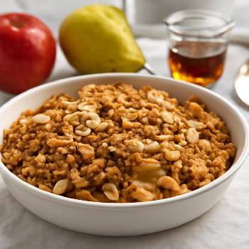 Croustade Pommes, Poires et Amandes au Sirop d'Érable