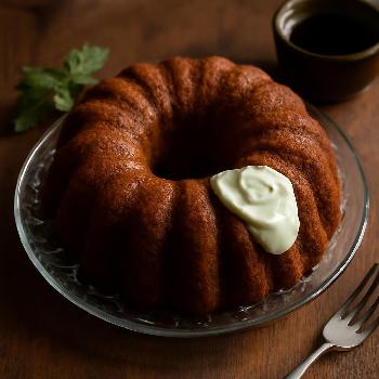 Gâteau Bundt au Café et Crème Aigre