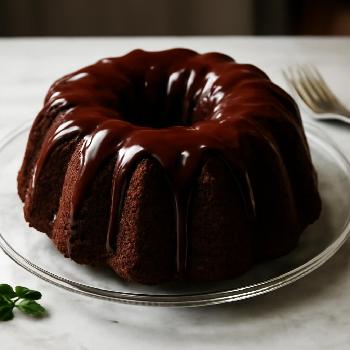 Gâteau Bundt au Chocolat avec Ganache Onctueuse