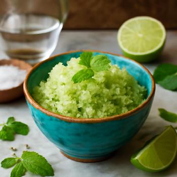 Granité Rafraîchissant au Citron Vert et Menthe
