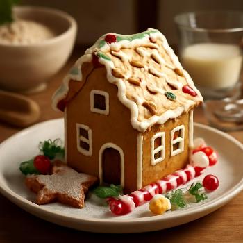 Maison en Pain d'Épices Festive